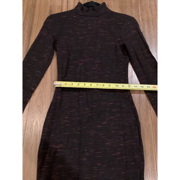 Reiss 1971 Dora HIGH-NECK JERSEY DRESS long sleeve classy knee length bodycon 4 - Picture 5 of 13
